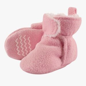 Hudson Cozy Pink Kids Booties 6-12m